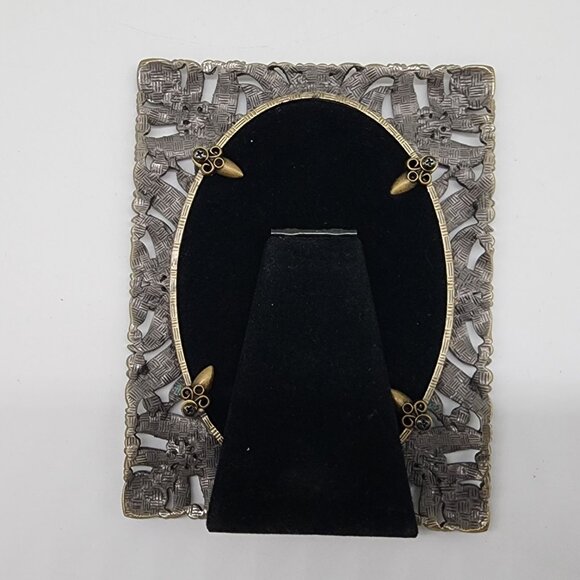 Vintage Wellesley Manor 3.5" X 5" Genuine Austrian Crystal Ornate Picture Frame - Picture 6 of 12